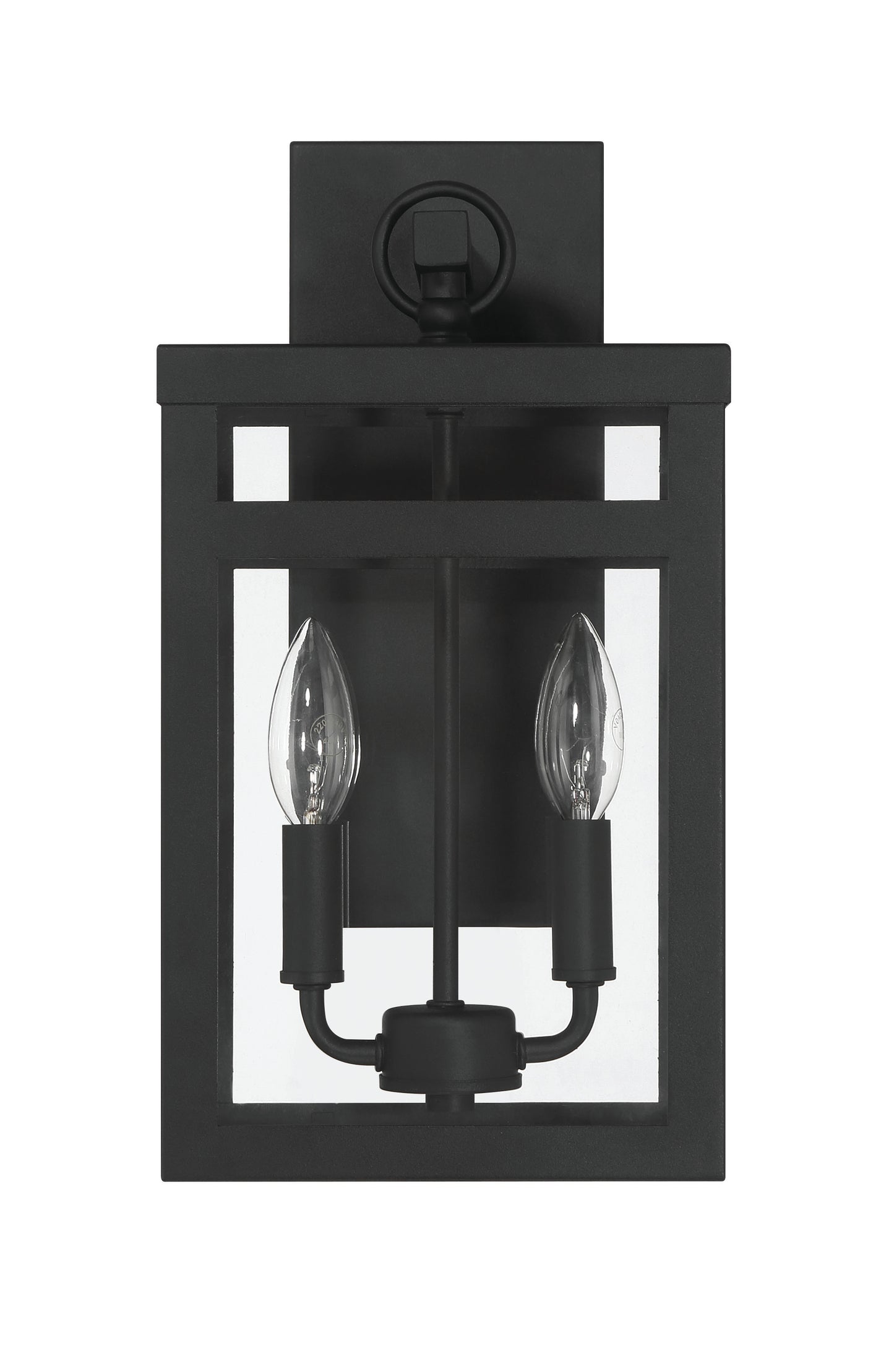 ZA7904-TB - O'Neal 2 Light 15" High Outdoor Wall Lantern - Textured Black