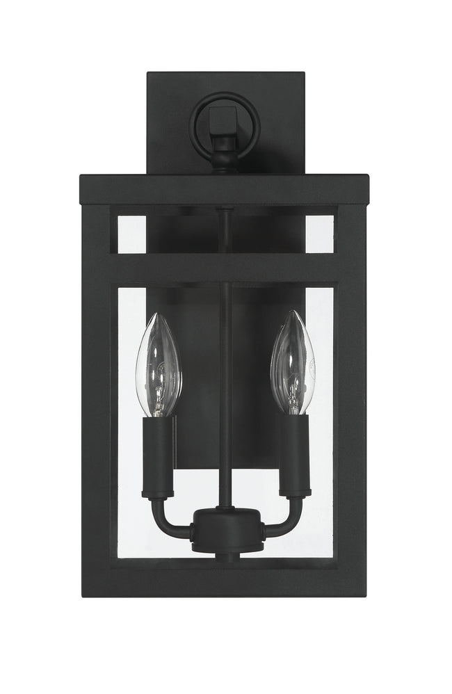 ZA7904-TB - O'Neal 2 Light 15" High Outdoor Wall Lantern - Textured Black
