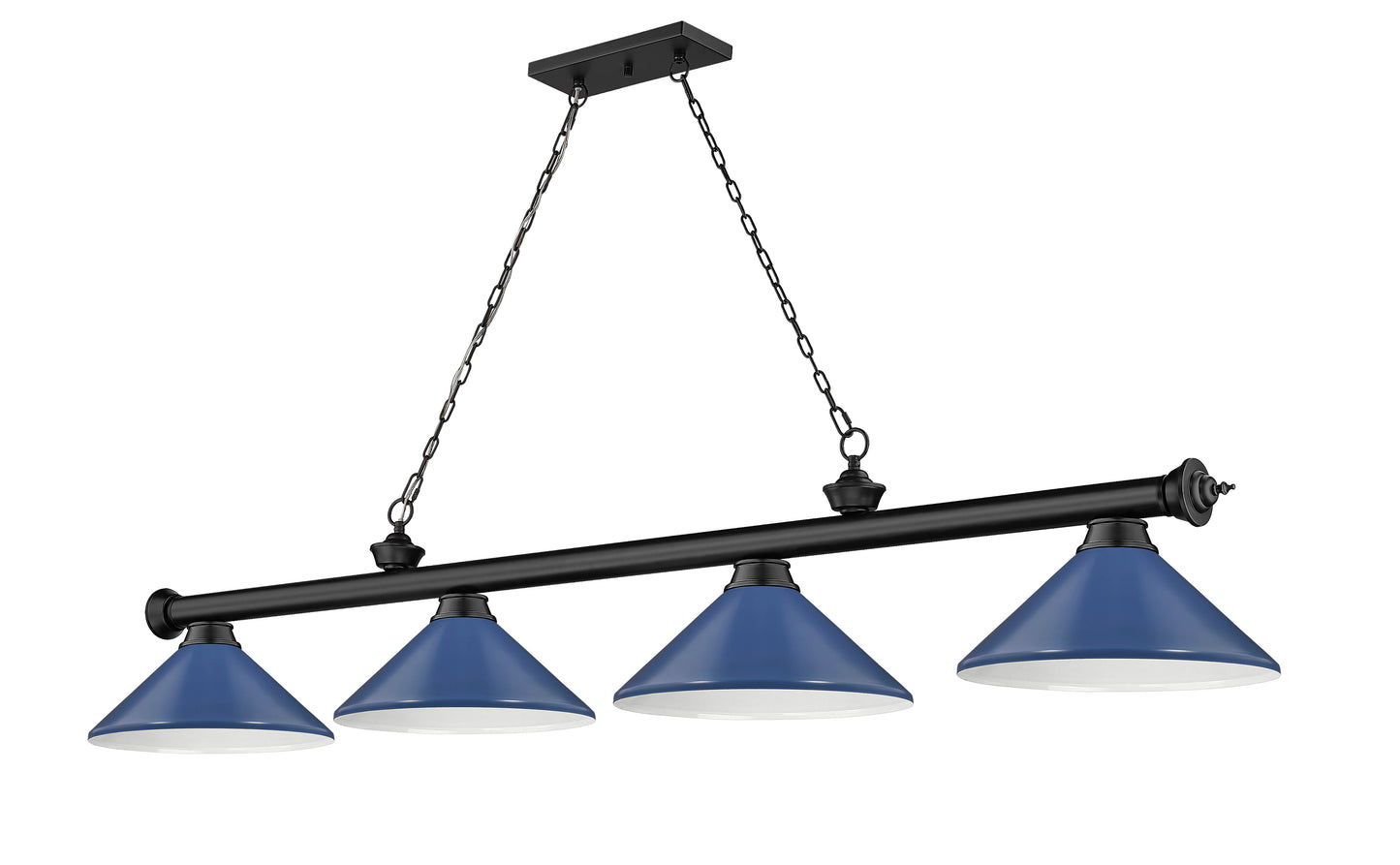 2306-4MB-MNB - Cordon 4 Light 82" Billiard - Matte Black