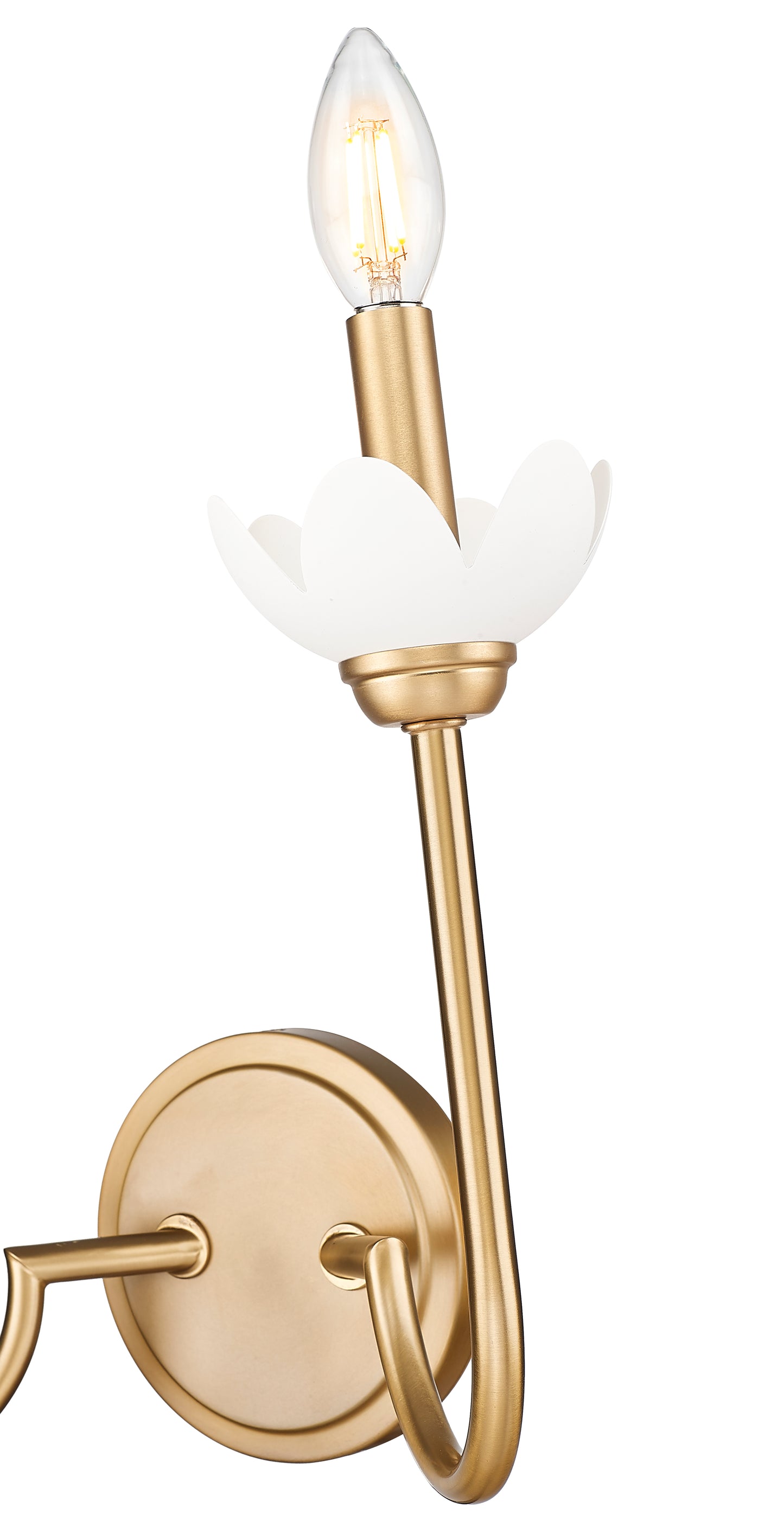 352-2S-MGLD - Allistair 2 Light Wall 12" Sconce - Modern Gold