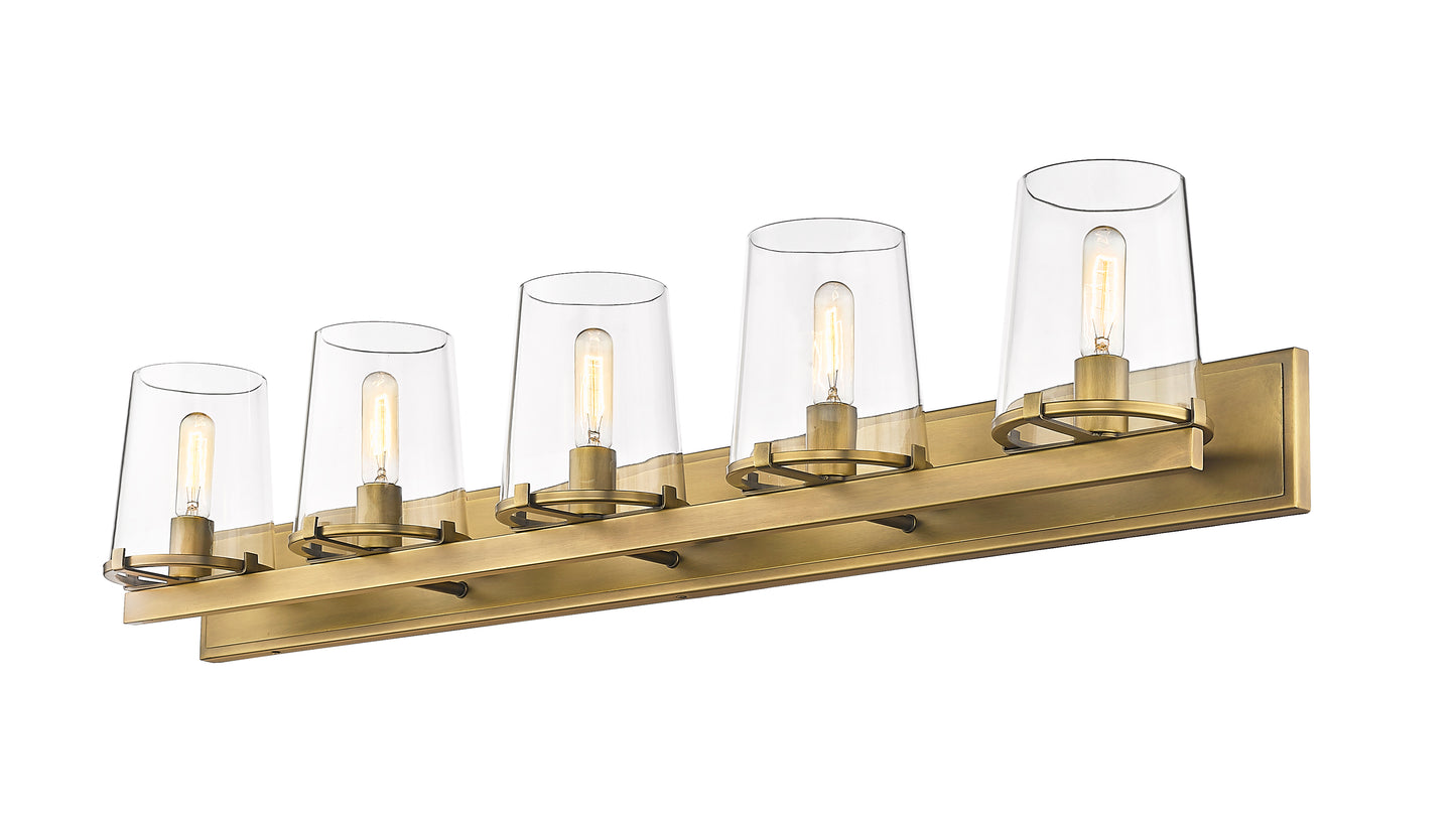 3032-5V-RB - Callista 5 Light 47" Vanity - Rubbed Brass