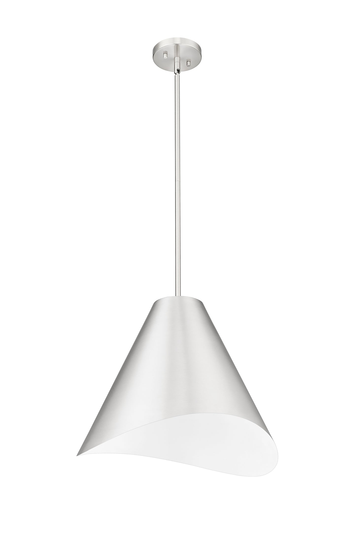 1952P18-BN - Aria 1 Light 18" Pendant - Brushed Nickel
