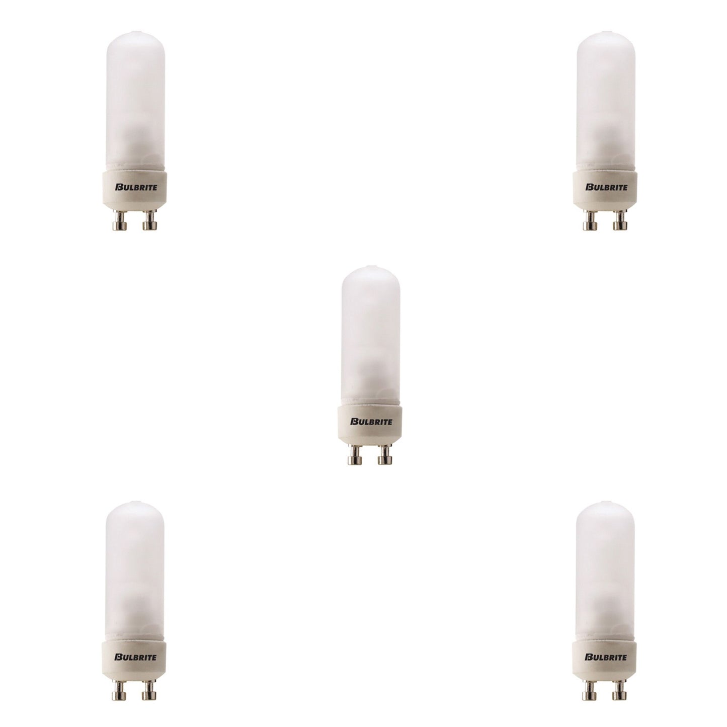 617150 - Dimmable Frost DJD Halogen GU10 Base Light Bulb - 50 Watt - 2900K - 5 Pack