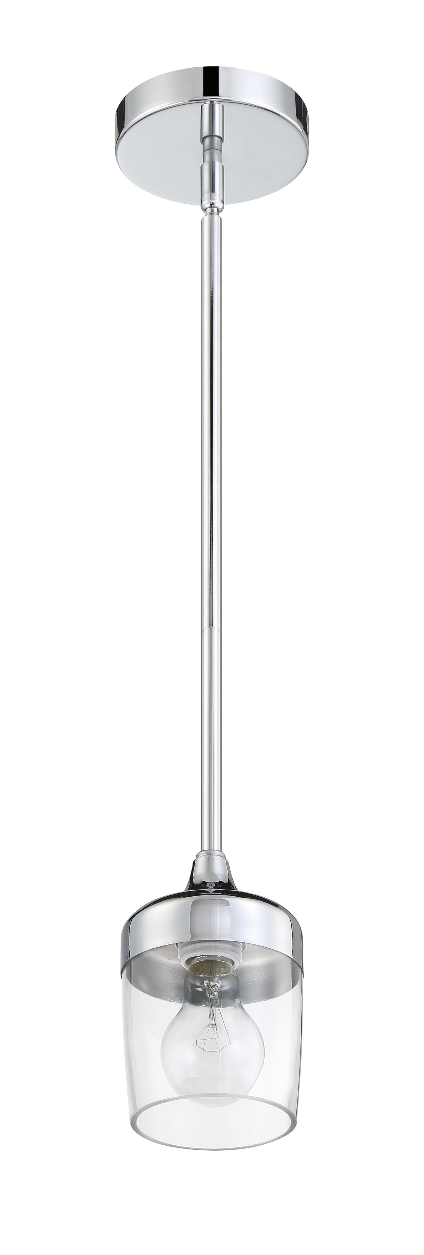 58191-CH - Wrenn 1 Light 5.12" Wide Mini Pendant - Chrome