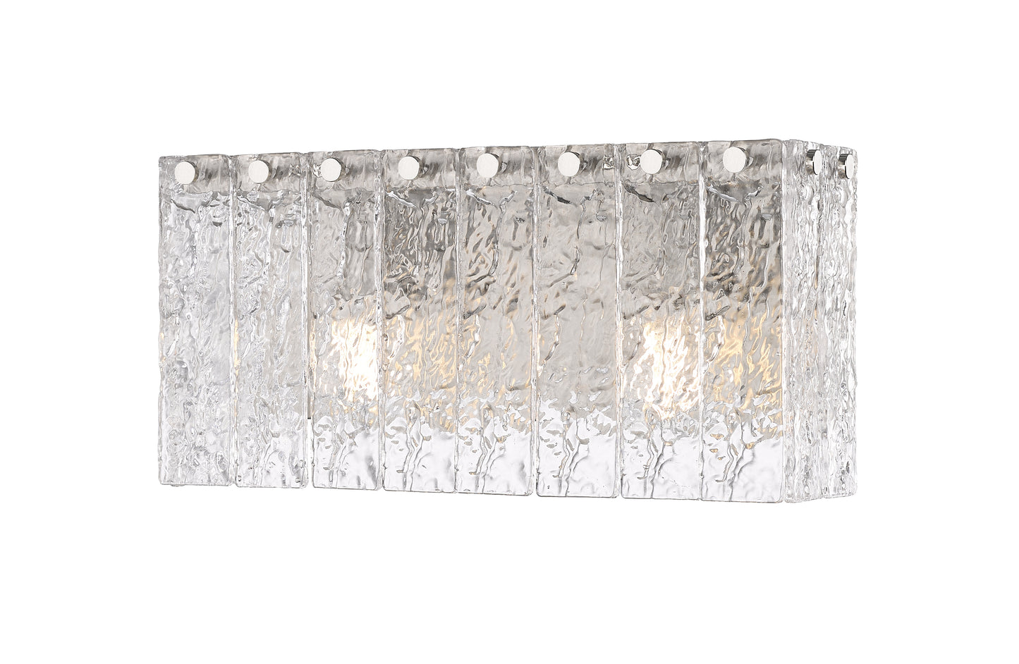 1943-2V-BN - Glacier 2 Light 15" Vanity - Brushed Nickel
