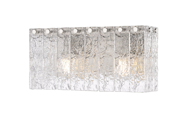 1943-2V-BN - Glacier 2 Light 15" Vanity - Brushed Nickel
