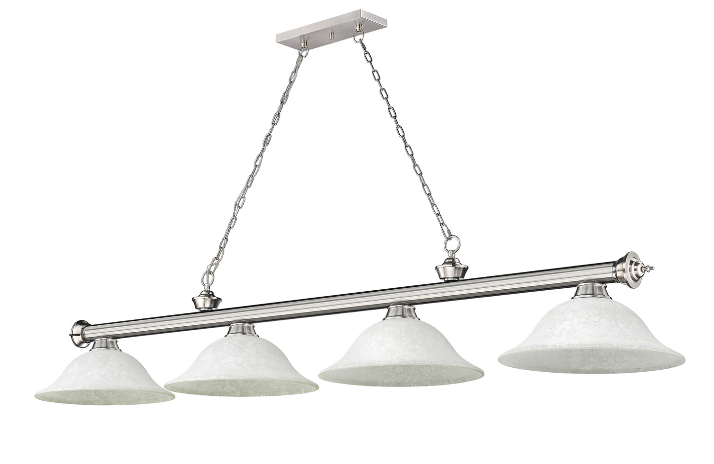 2306-4BN-WM16 - Cordon 4 Light 82" Billiard - Brushed Nickel