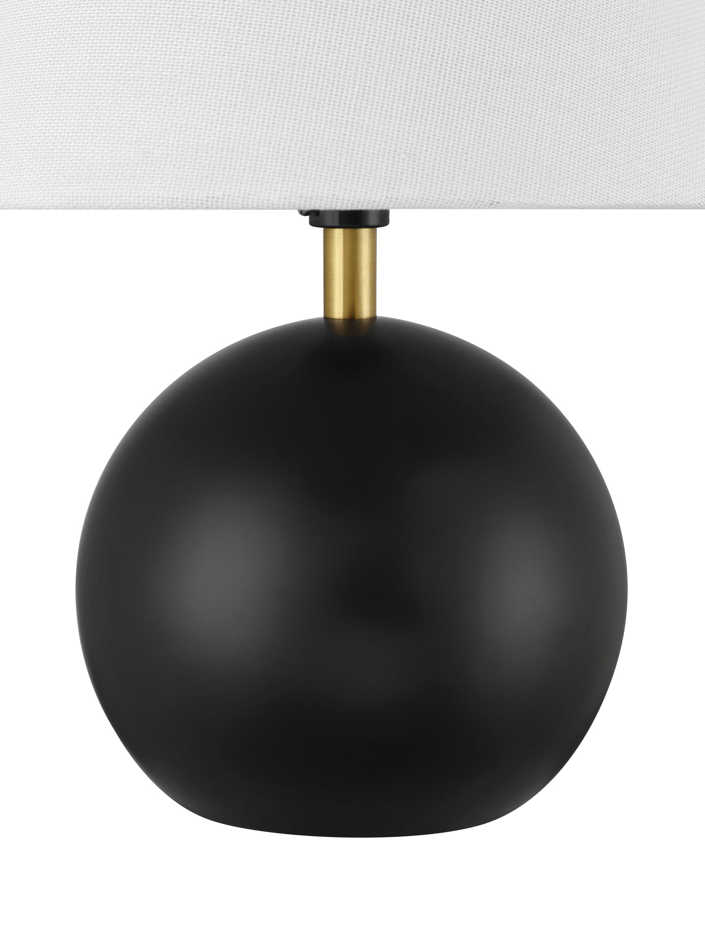 87012FBSB-T - Olive 1 Light 11.57" High Table Lamp - Flat Black / Satin Brass