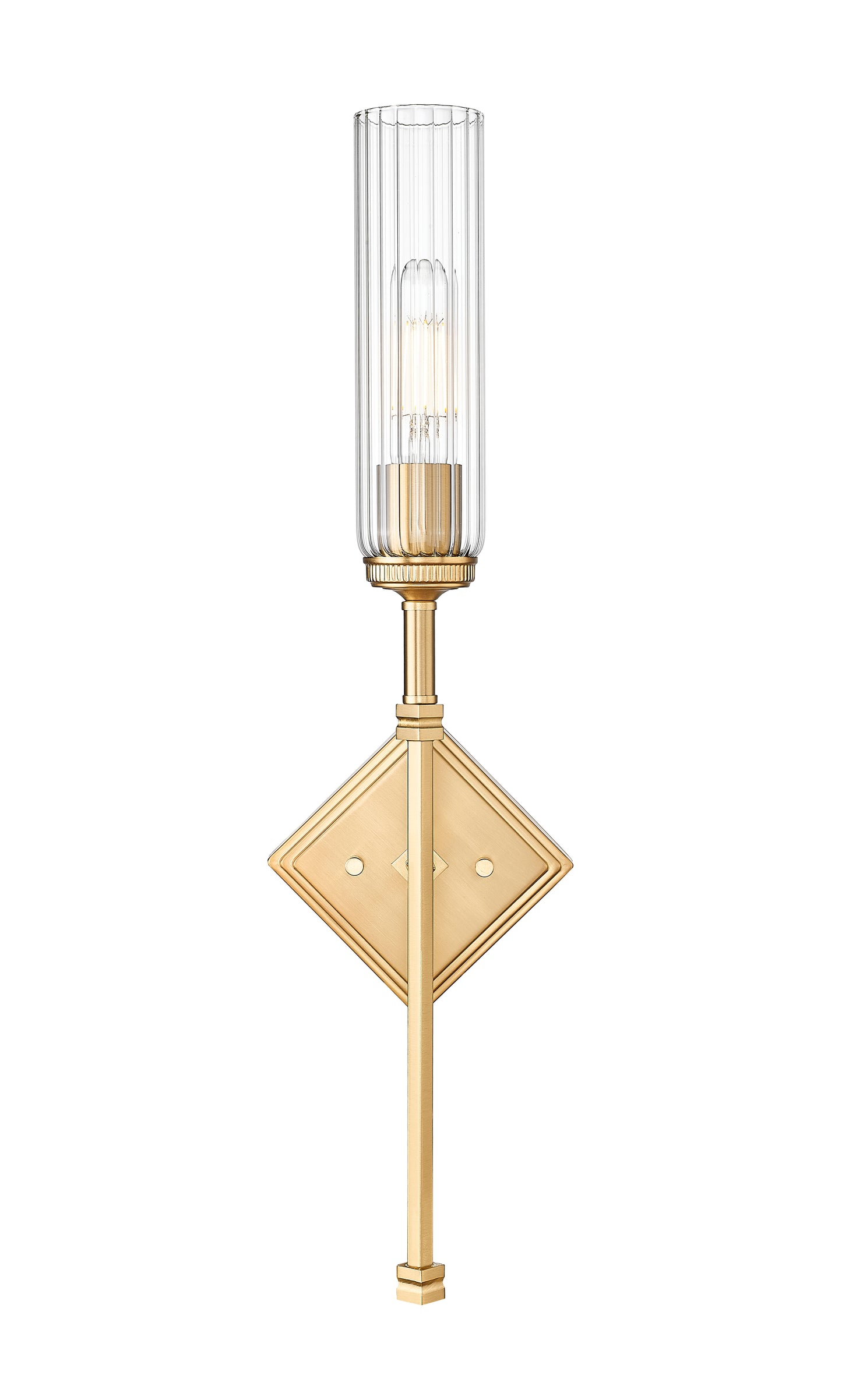 3047-1S-MGLD - Esme 1 Light Wall 24" Sconce - Modern Gold