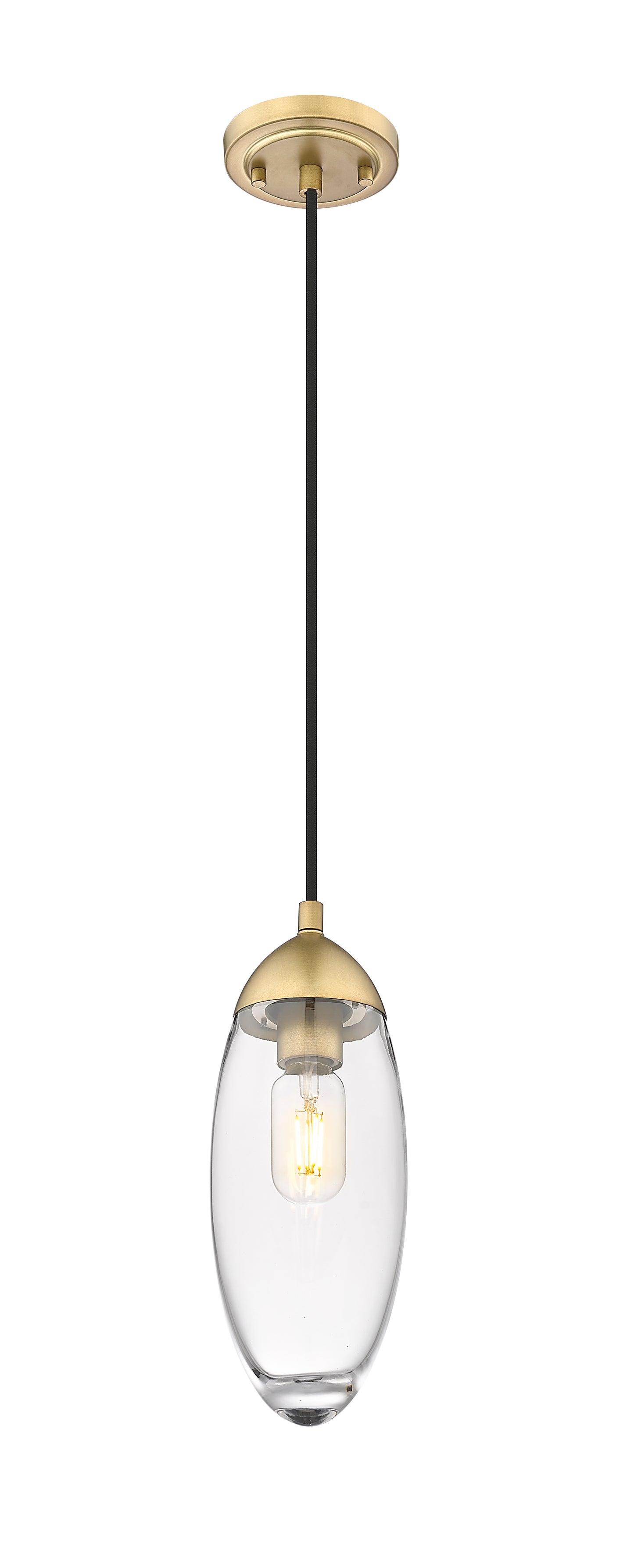 651P-RB - Arden 1 Light 4" Pendant - Rubbed Brass