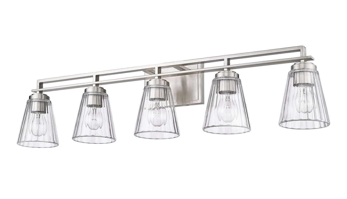 823-5V-BN - Lyna 5 Light 39" Vanity - Brushed Nickel