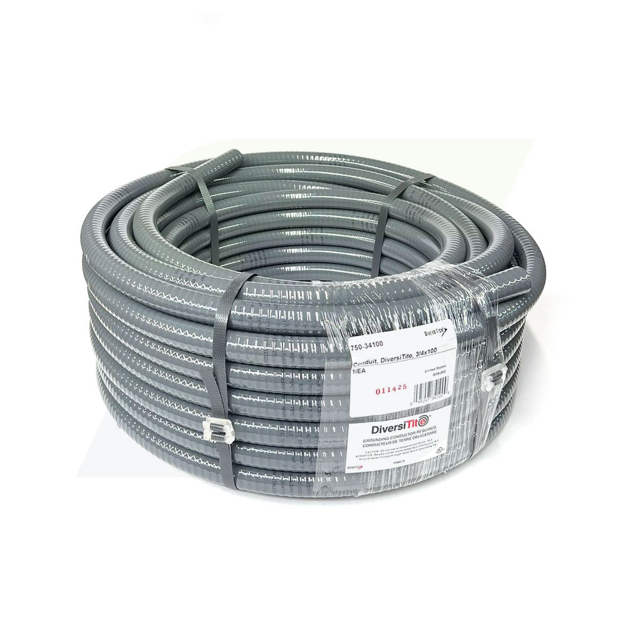 750-34100 - DiversiTite Liquid Tite Flexible Conduit - Non-Metallic - 3/4" x 100 Ft