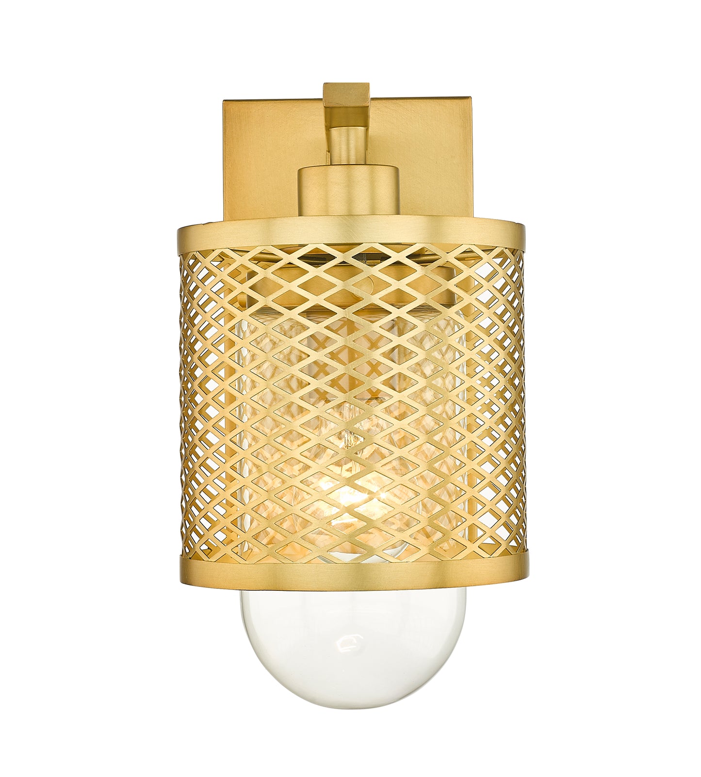 3037-1S-RB - Kipton 1 Light Wall 11" Sconce - Rubbed Brass