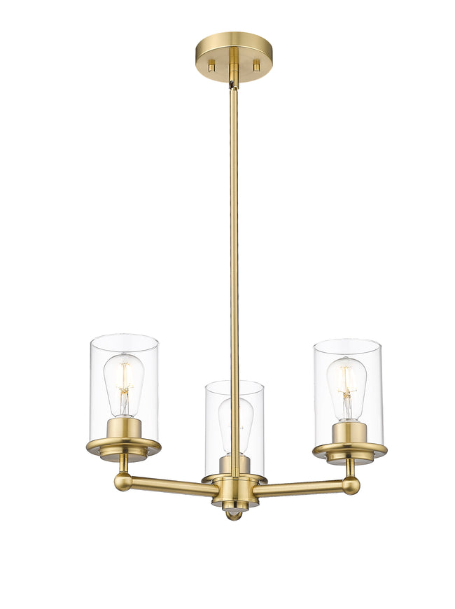 742-3LG - Thayer 3 Light 19" Chandelier - Luxe Gold