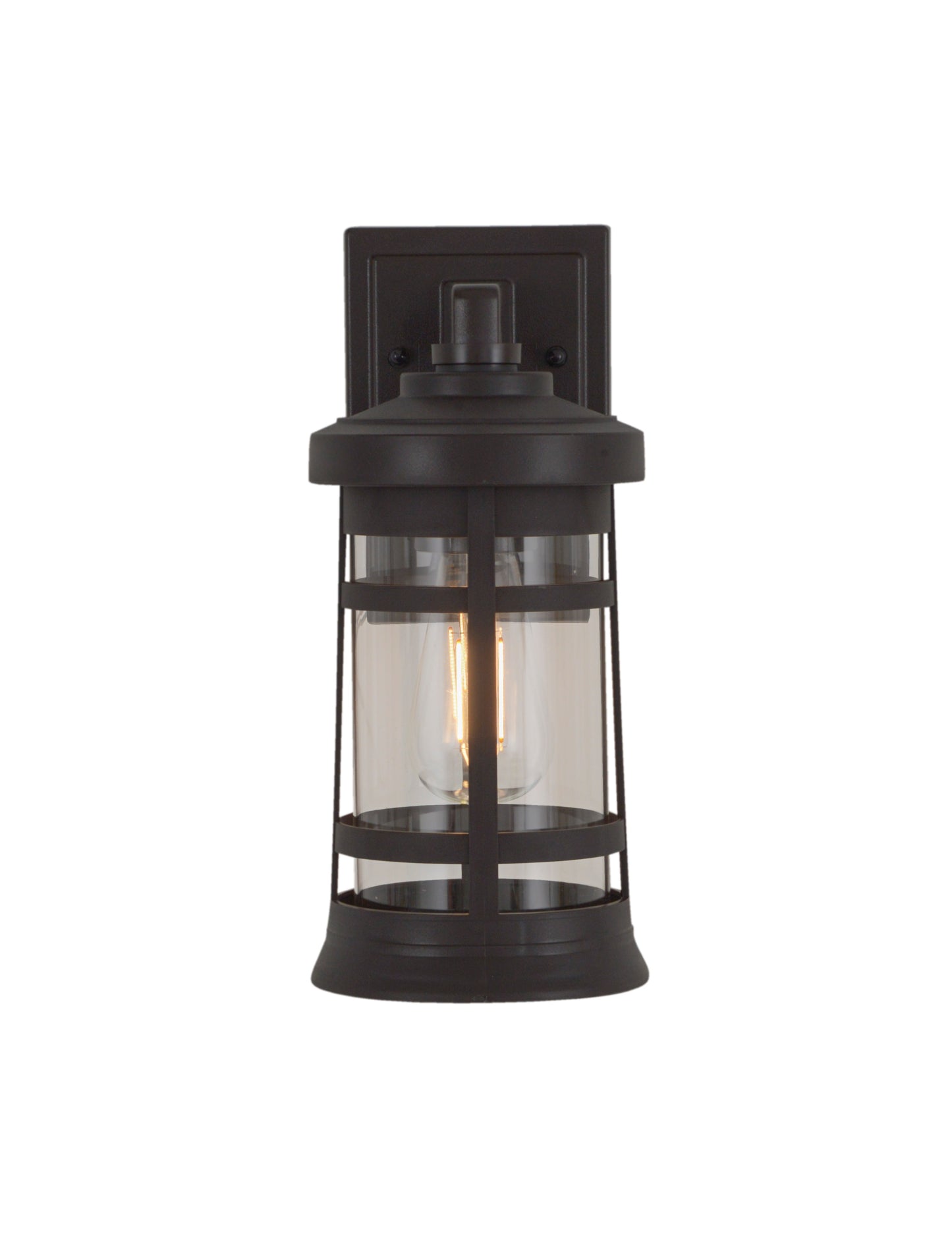 ZA2304-BZ-C - Resilience Lanterns 1 Light 13" High Outdoor Wall Lantern - Bronze