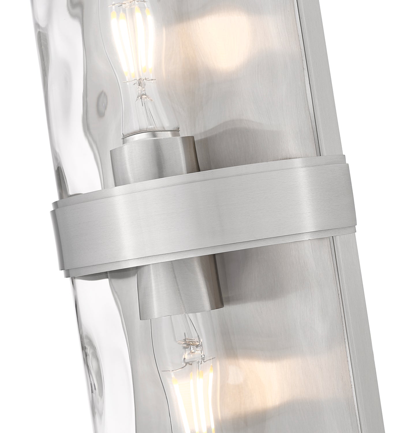 3053-2SS-BN - Meridian 2 Light Wall 12" Sconce - Brushed Nickel
