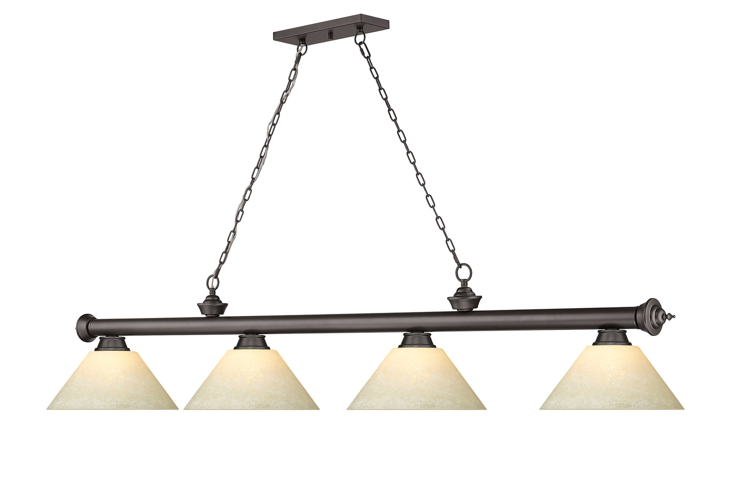 2306-4BRZ-AGM14 - Cordon 4 Light 81" Billiard - Bronze