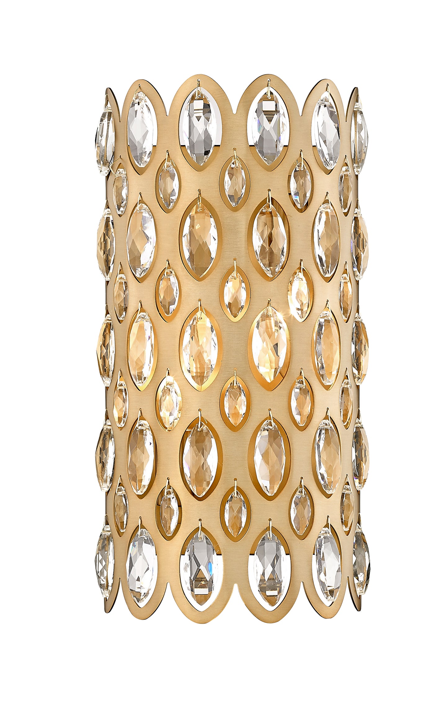 822-2S-HB - Dealey 2 Light Wall 14" Sconce - Heirloom Brass