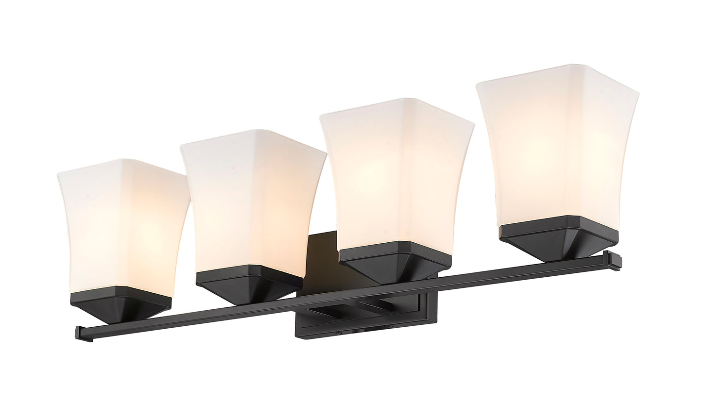 1939-4V-MB - Darcy 4 Light 28" Vanity - Matte Black