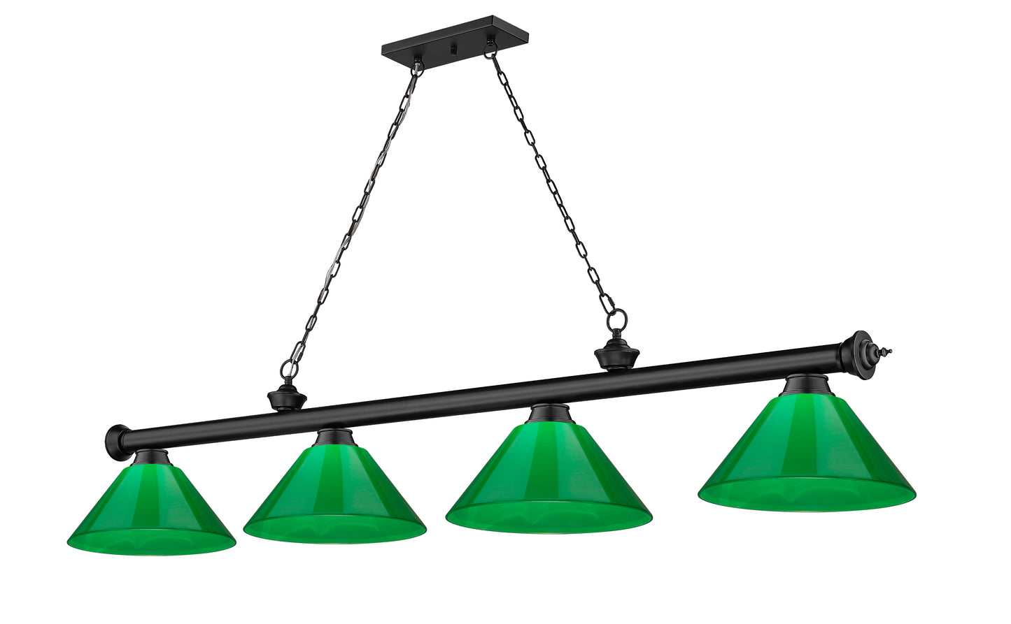 2306-4MB-PGR - Cordon 4 Light 81" Billiard - Matte Black