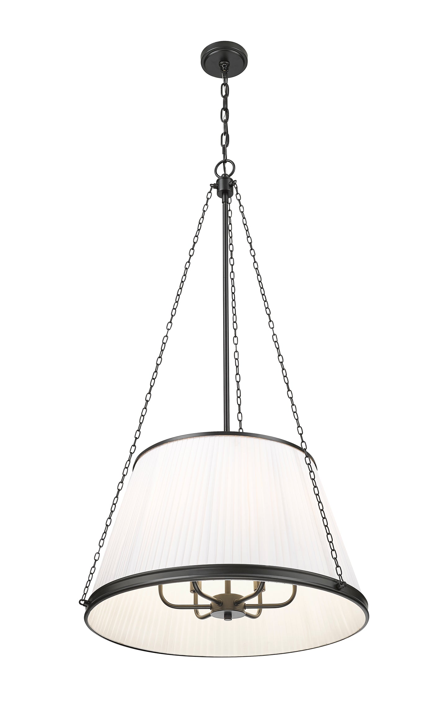 1954P24-MB - Madeline 6 Light 24" Pendant - Matte Black