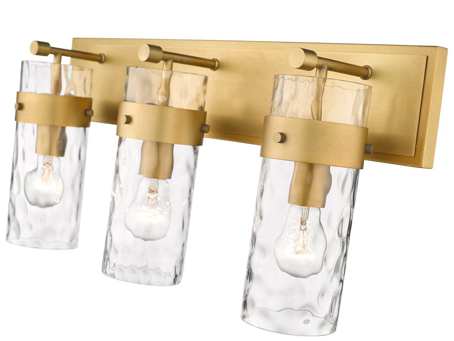 3035-3V-RB - Fontaine 3 Light 24" Vanity - Rubbed Brass