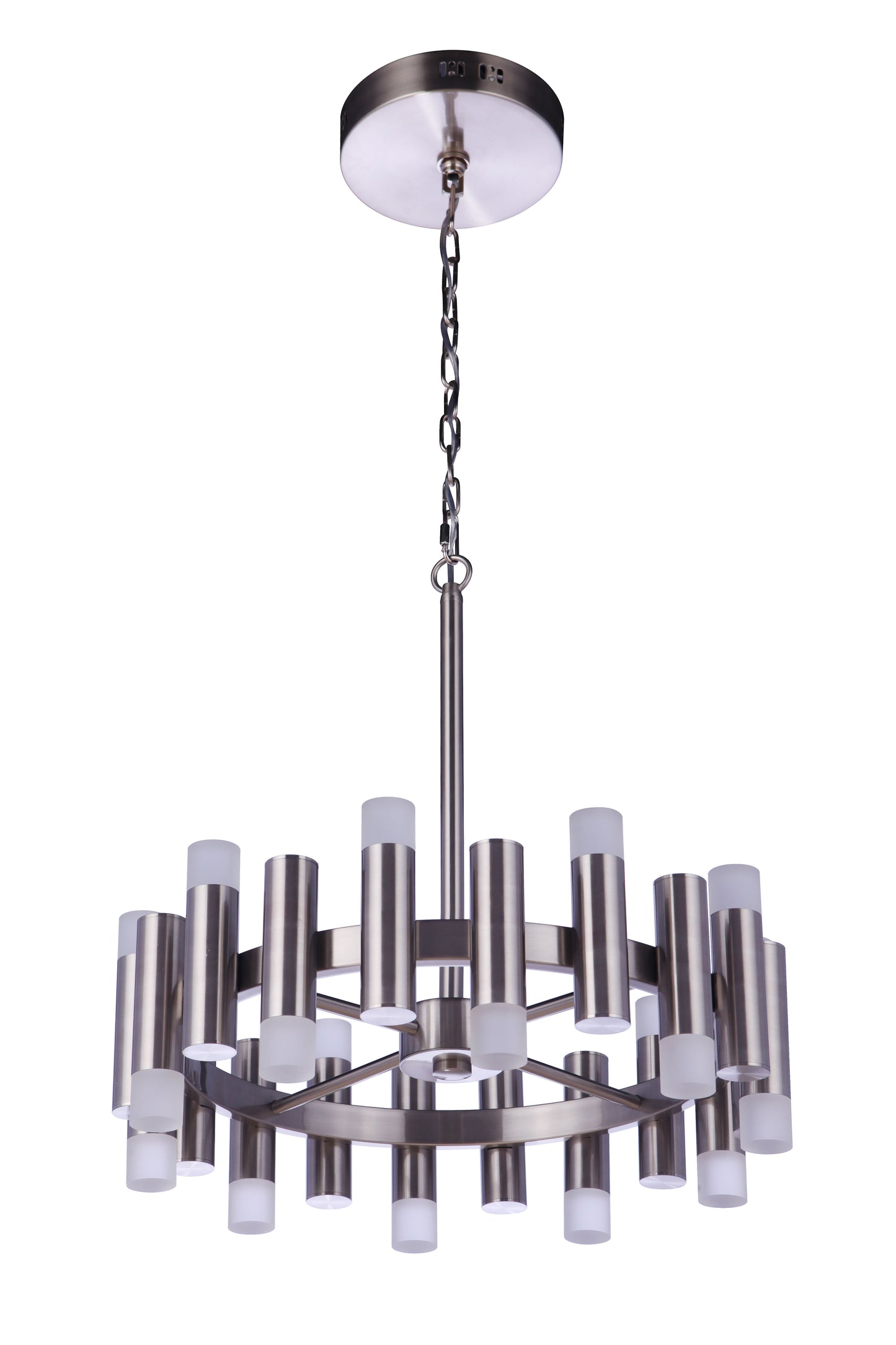 57520-BNK-LED - Simple Lux 2 Light 20" Wide Chandelier - Brushed Nickel