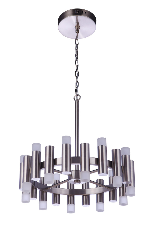 57520-BNK-LED - Simple Lux 2 Light 20" Wide Chandelier - Brushed Nickel