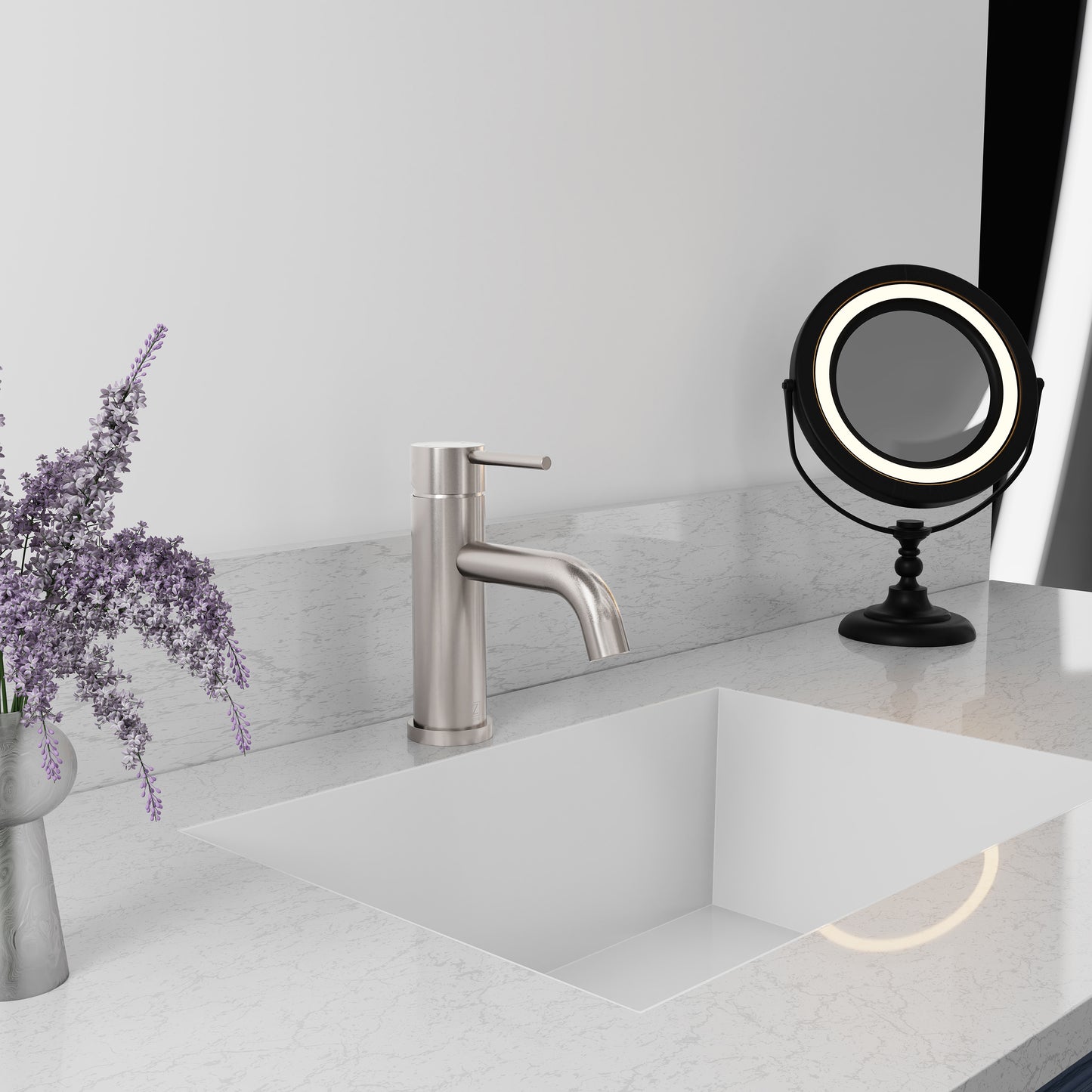 RBCN1-BF-BN - Rubicon Elegant Single Handle Bath Faucet in Brushed Nickel