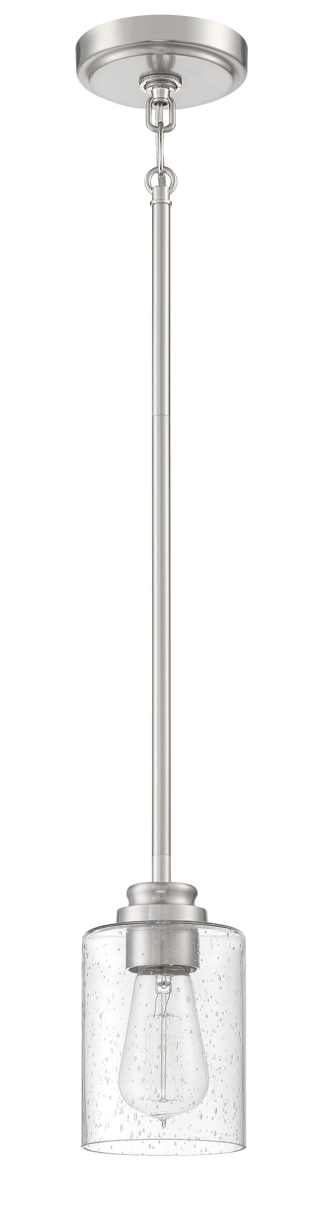 50591-BNK - Bolden 1 Light 5" Wide Mini Pendant - Brushed Nickel