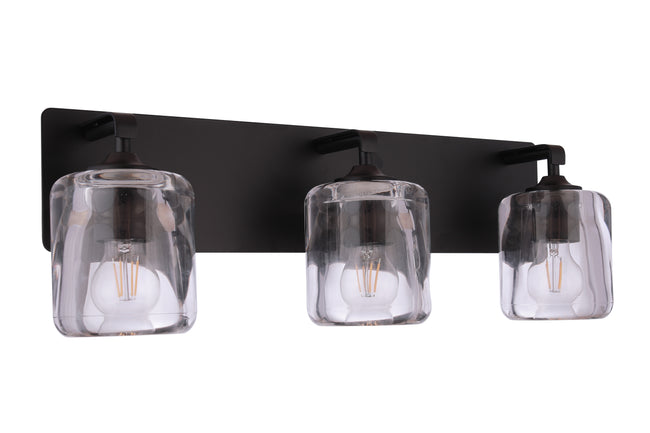 20624FB3 - Andie 3 Light 24" Wide Vanity Light - Flat Black