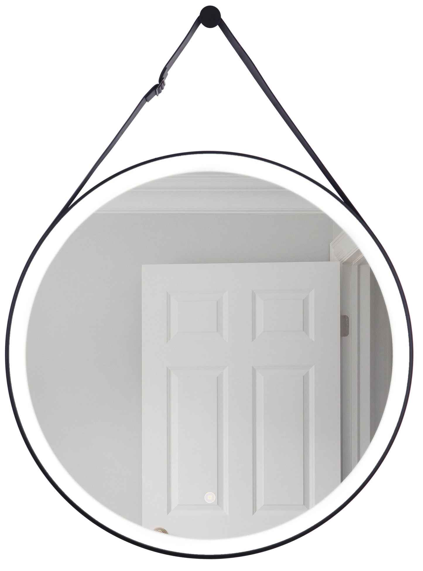 MIR105-FB - 1 Light 30" Wide Framed,LED Mirror - Flat Black