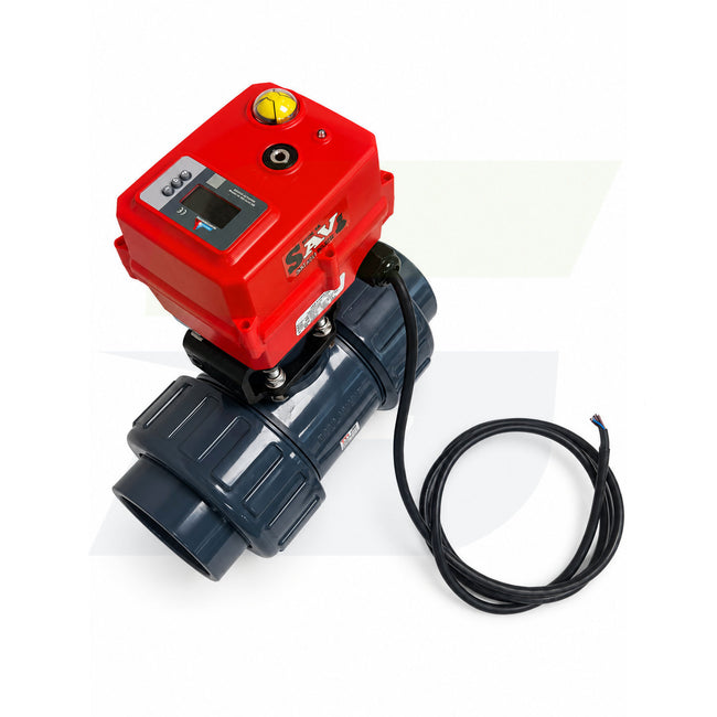 160160010 - 1" Type 21 PVC Ball Valve - Smart Fail-Safe Actuated, EPDM