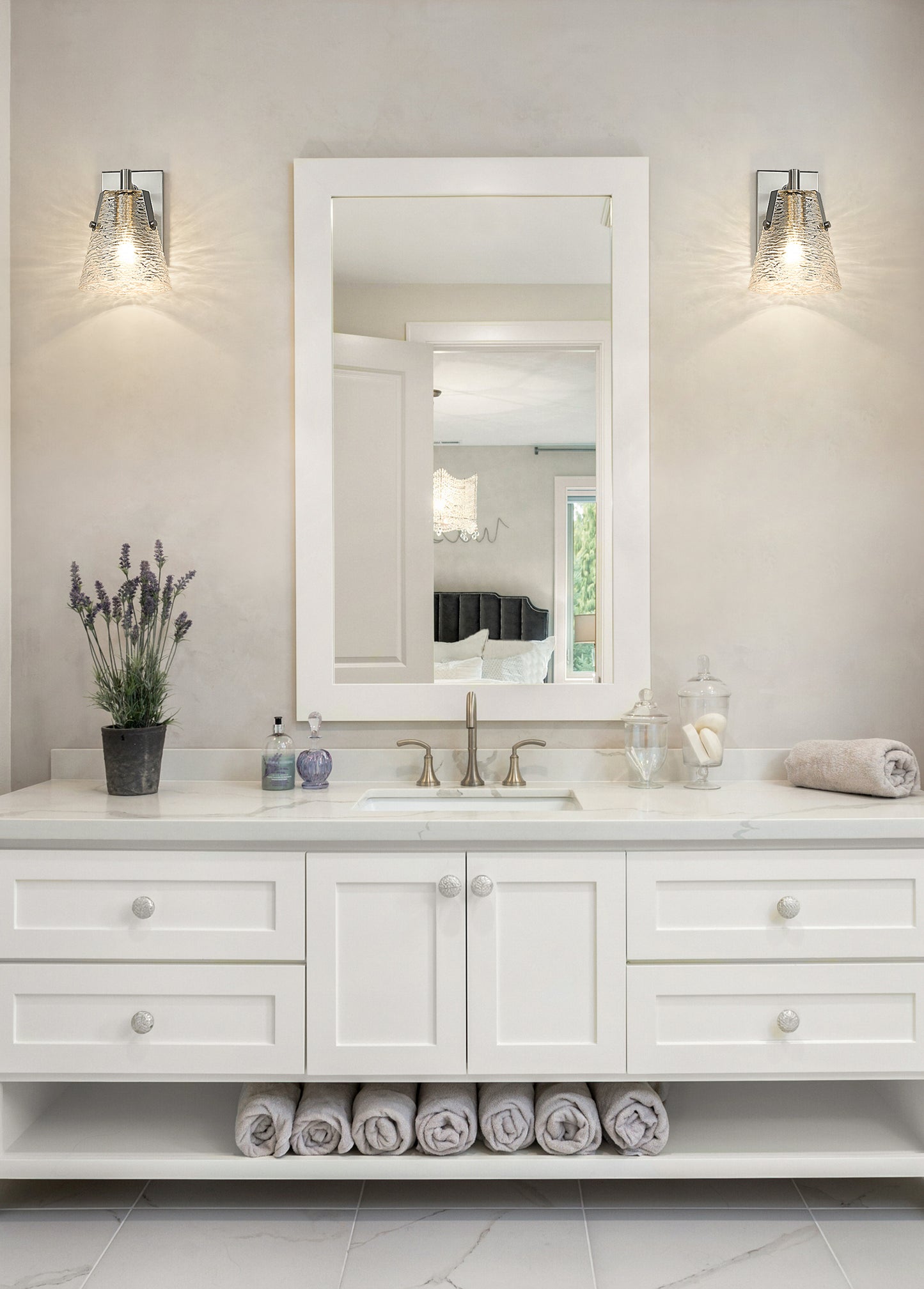 1101-1S-BN - Analia 1 Light Wall 9" Sconce - Brushed Nickel