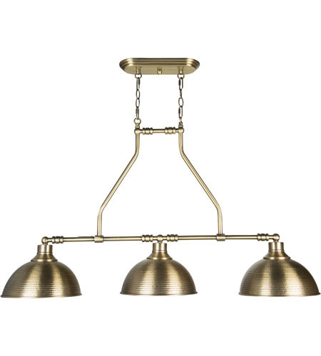 35973-LB - Timarron 3 Light 11" Wide Island Light - Legacy Brass