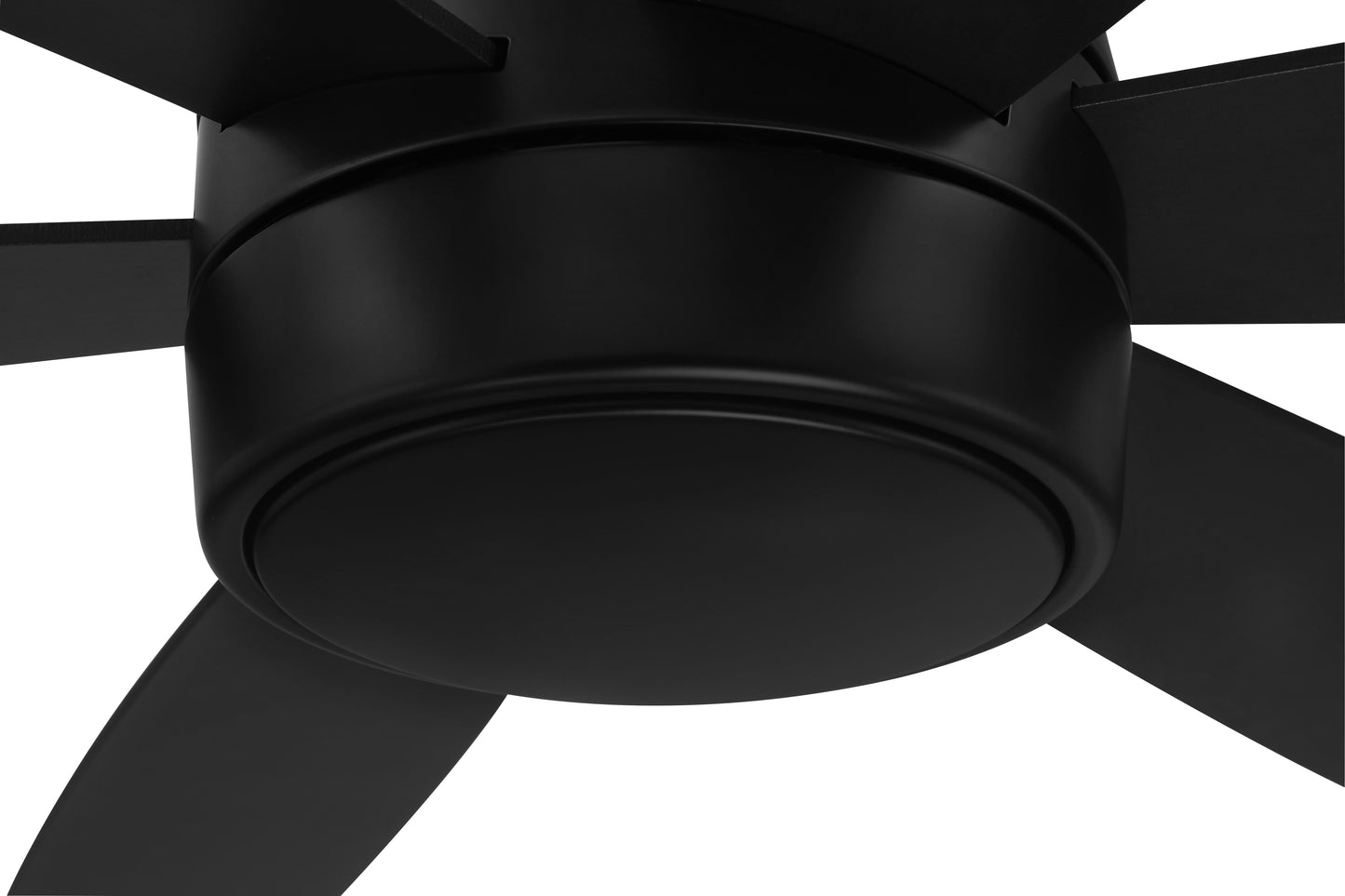 TRV52FB6-NWF - Trevor 52" Indoor/Outdoor Ceiling Fan with no Wifi 52" 6 Blade Indoor Outdoor Ceiling Fan with Light Kit - Flat Black
