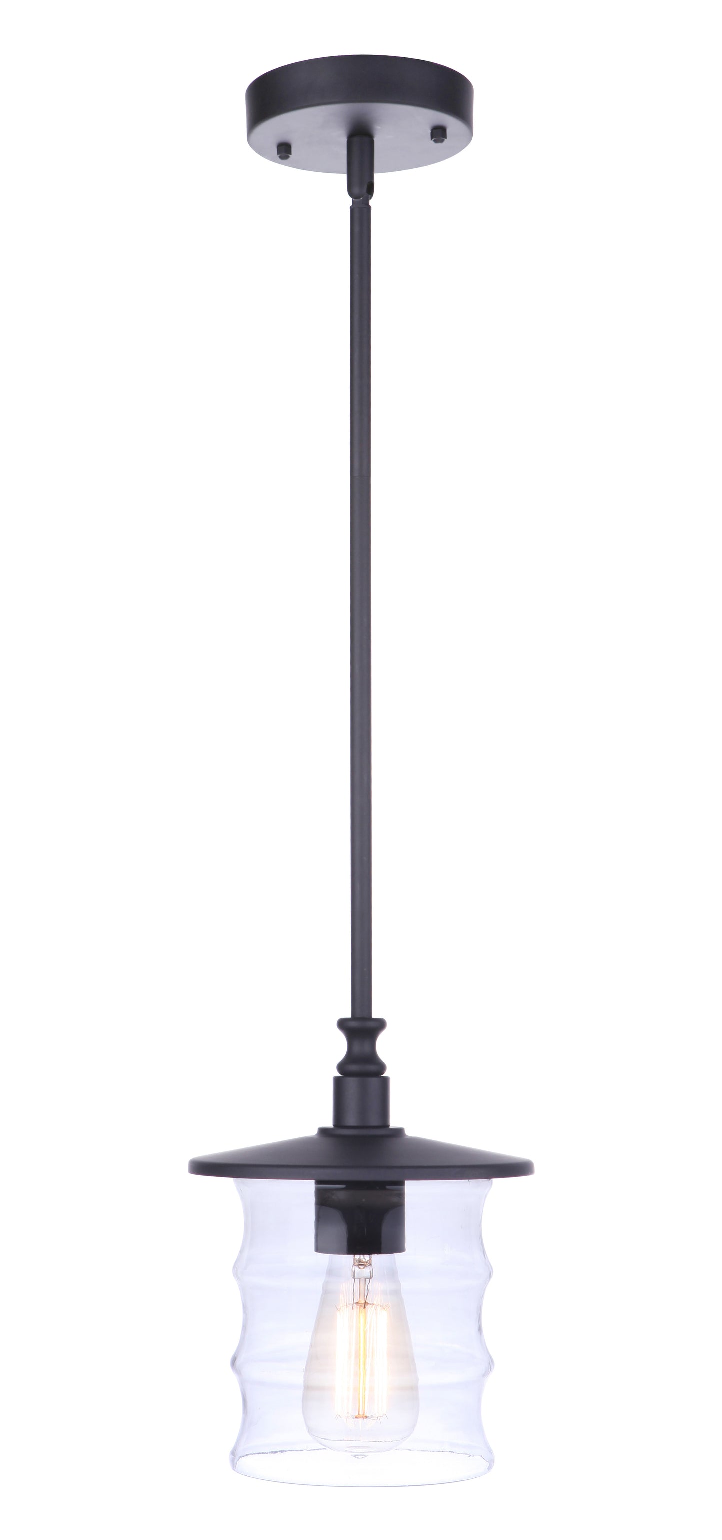 ZA3611-MN - Canon 1 Light 7.5" Wide Outdoor Pendant - Midnight