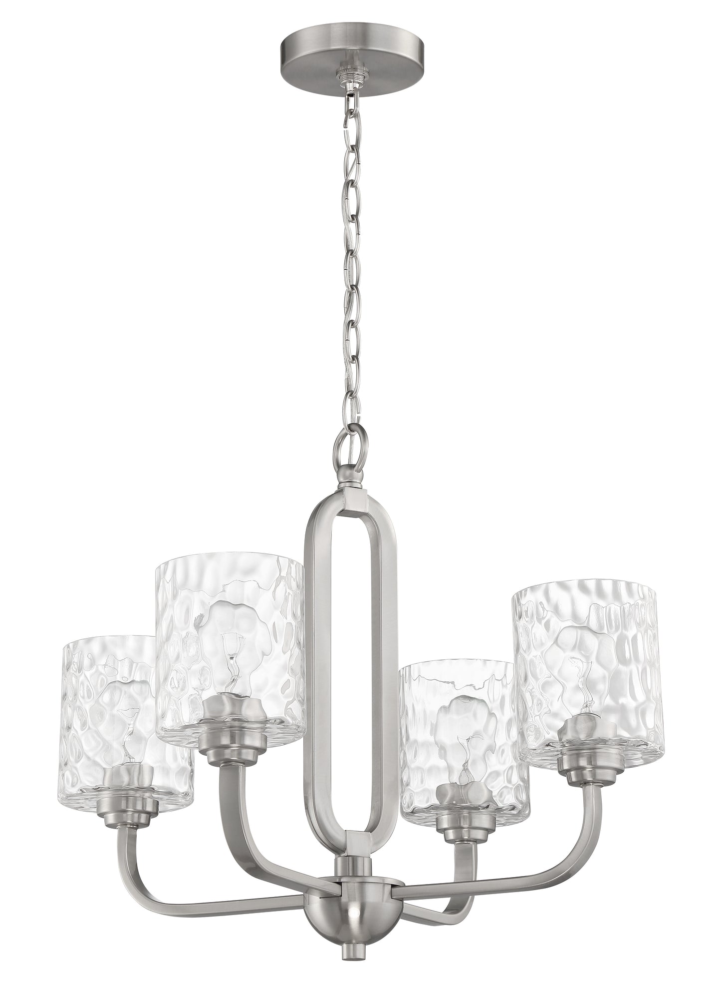 54224-BNK - Collins 4 Light 24" Wide Chandelier - Brushed Nickel