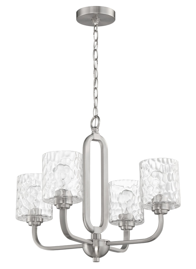 54224-BNK - Collins 4 Light 24" Wide Chandelier - Brushed Nickel
