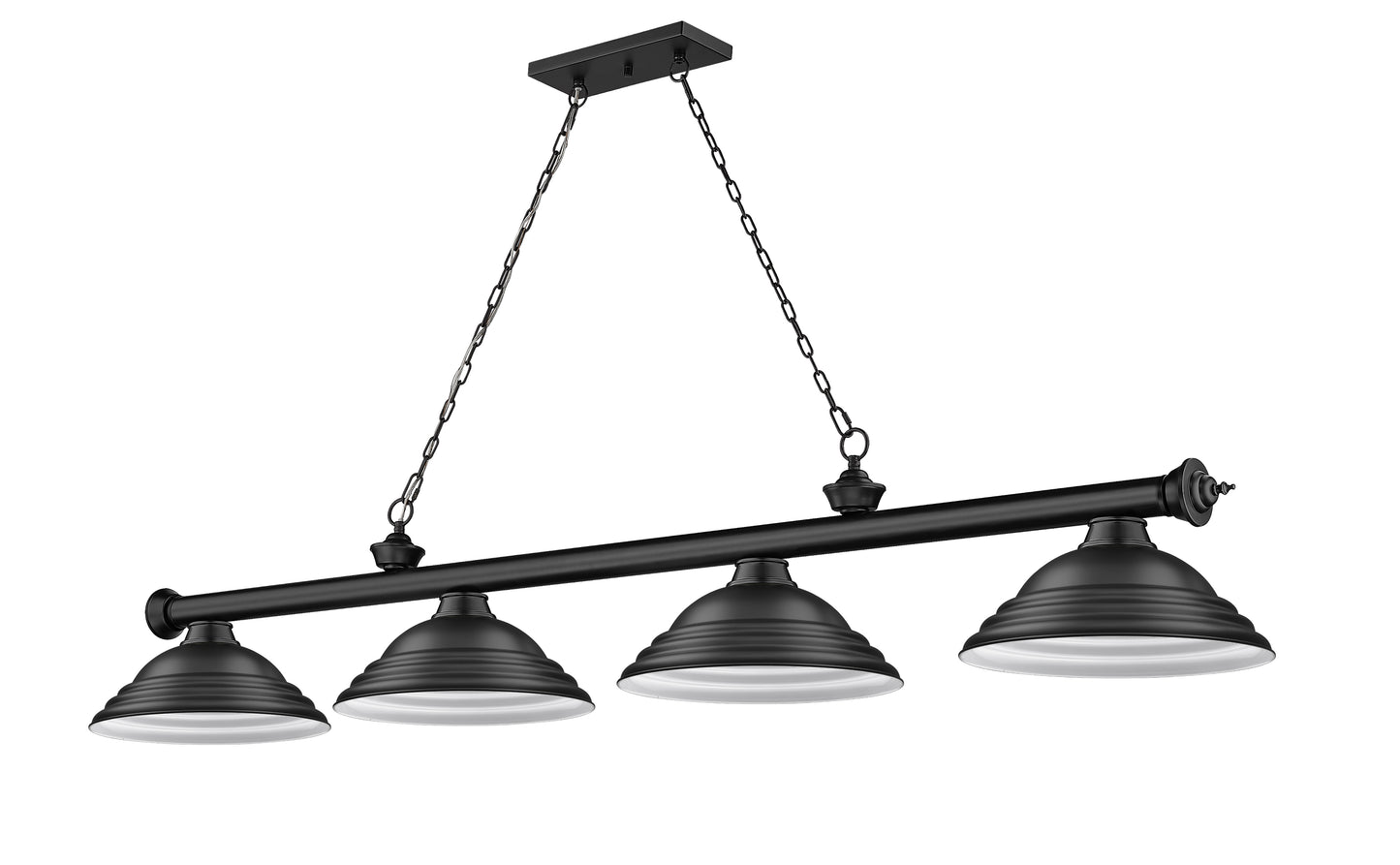 2306-4MB-SMB - Cordon 4 Light 82" Billiard - Matte Black