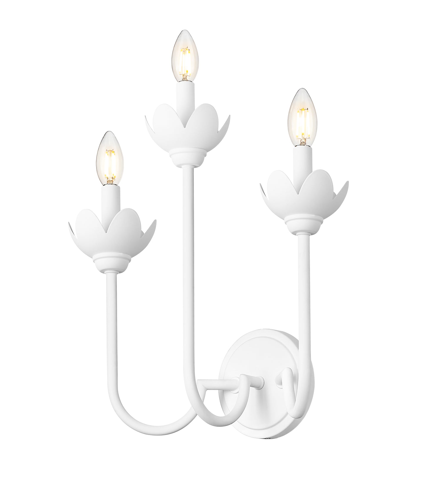 352-3S-TW - Allistair 3 Light Wall 16" Sconce - Tundra White