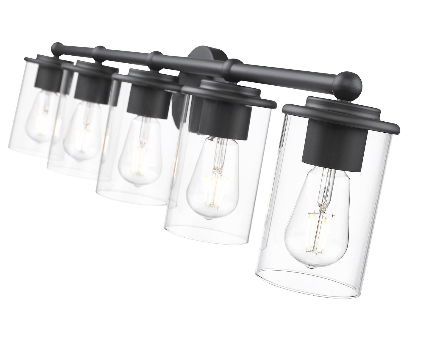 742-5V-MB - Thayer 5 Light 39" Vanity - Matte Black
