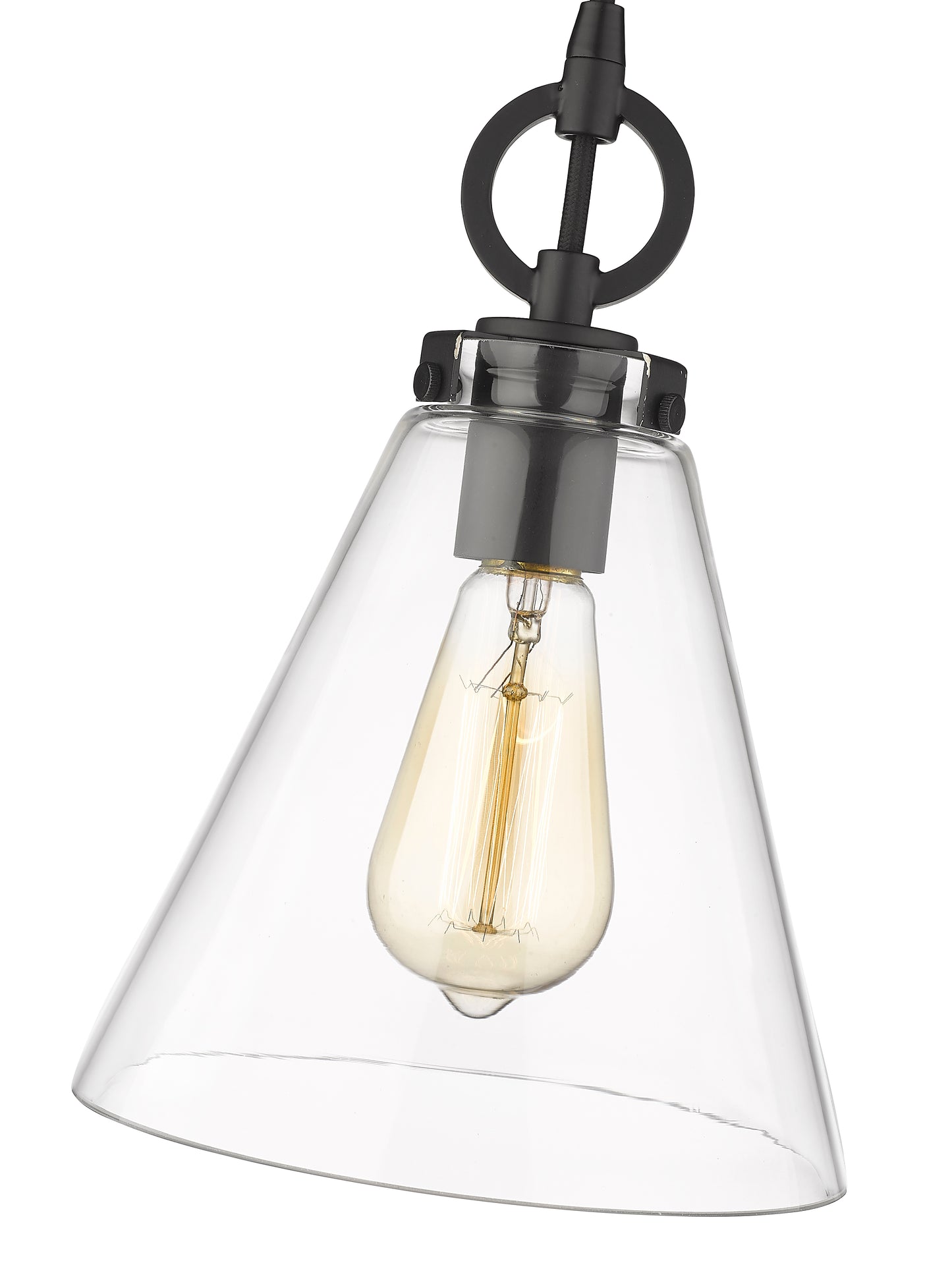 3034P8-MB - Harper 1 Light 8" Pendant - Matte Black