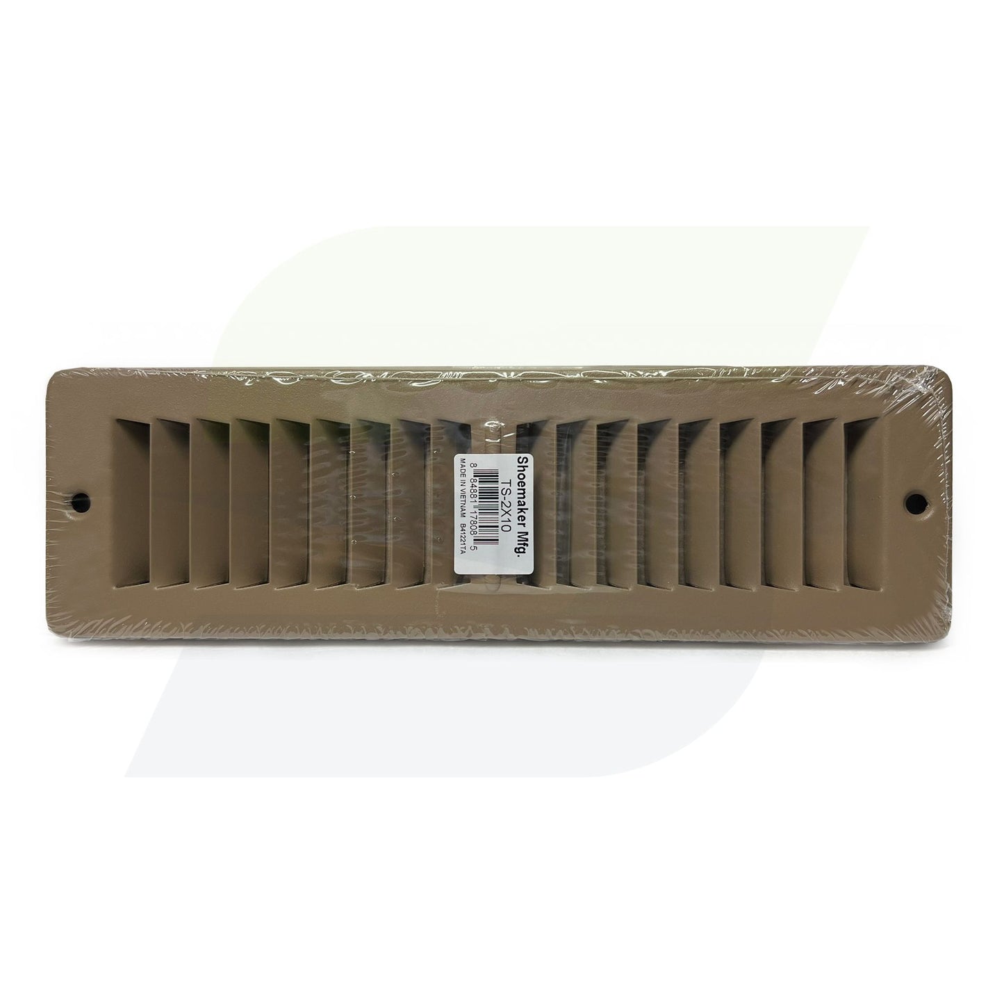 TS Series 2" x 10" Toe Space Grille in Driftwood Tan