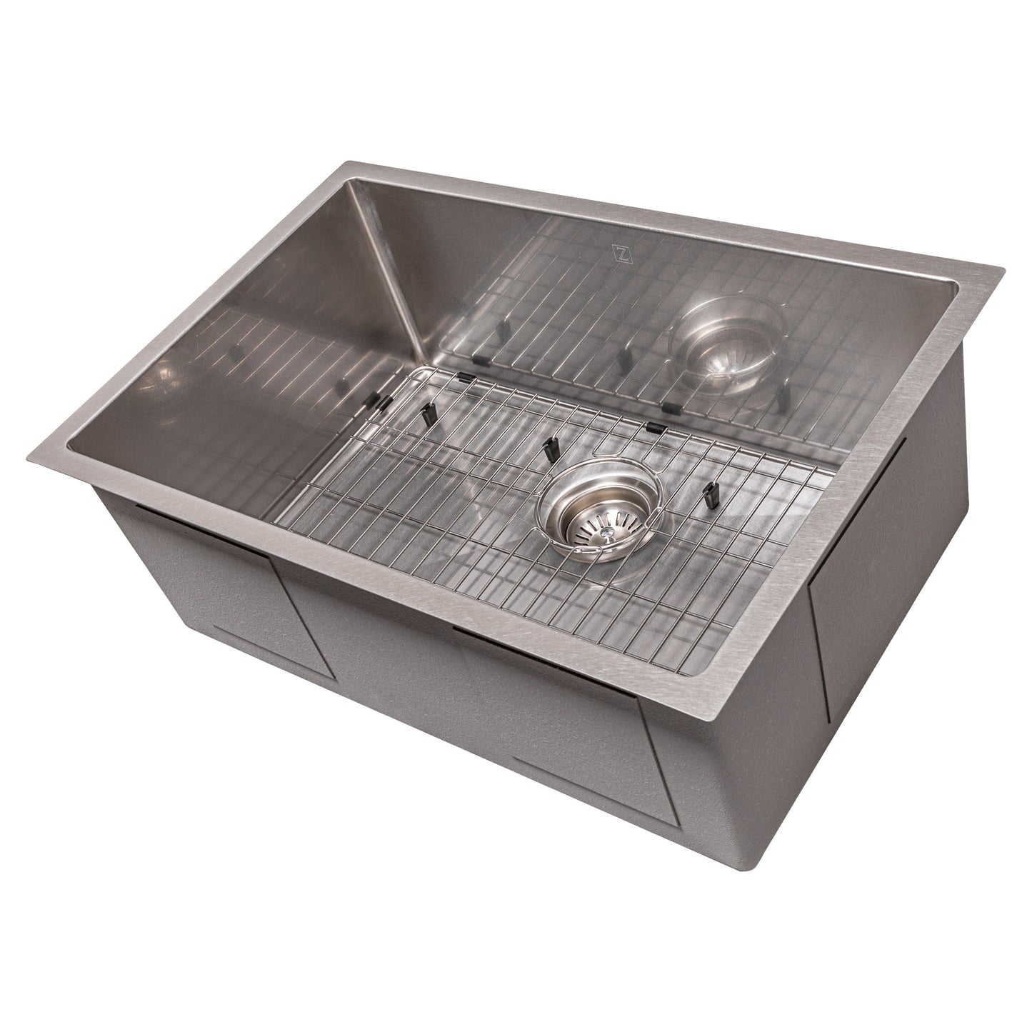 SRS-27 - 27" Meribel Undermount Single Bowl Stainless Steel Kitchen Sink with Bottom Grid