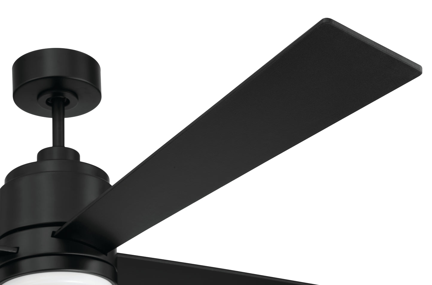 MCY60FB4 - McCoy 60" 4-blade ceiling fan with 2-wire HW wall control 60" 4 Blade Ceiling Fan with Light Kit - Flat Black
