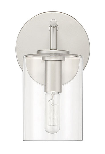 55661-SN - Hailie 1 Light 8.5" High Wall Sconce - Satin Nickel