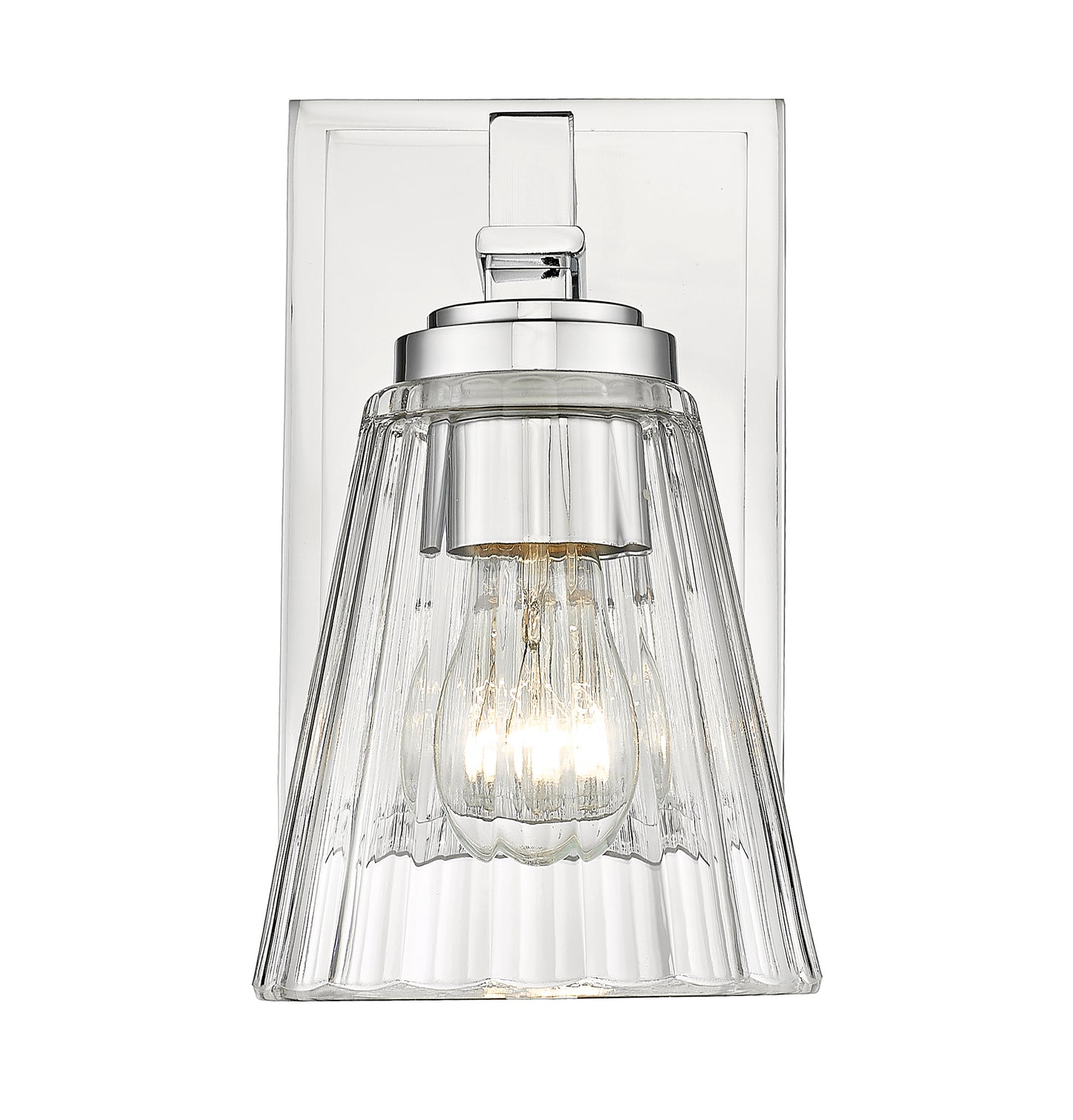823-1S-CH - Lyna 1 Light Wall 9" Sconce - Chrome