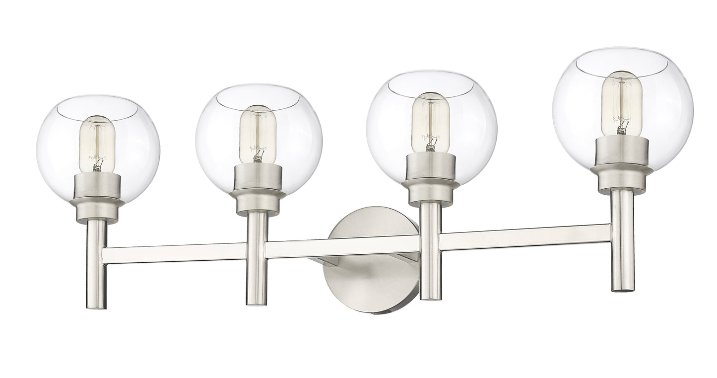 7502-4V-BN - Sutton 4 Light 32" Vanity - Brushed Nickel