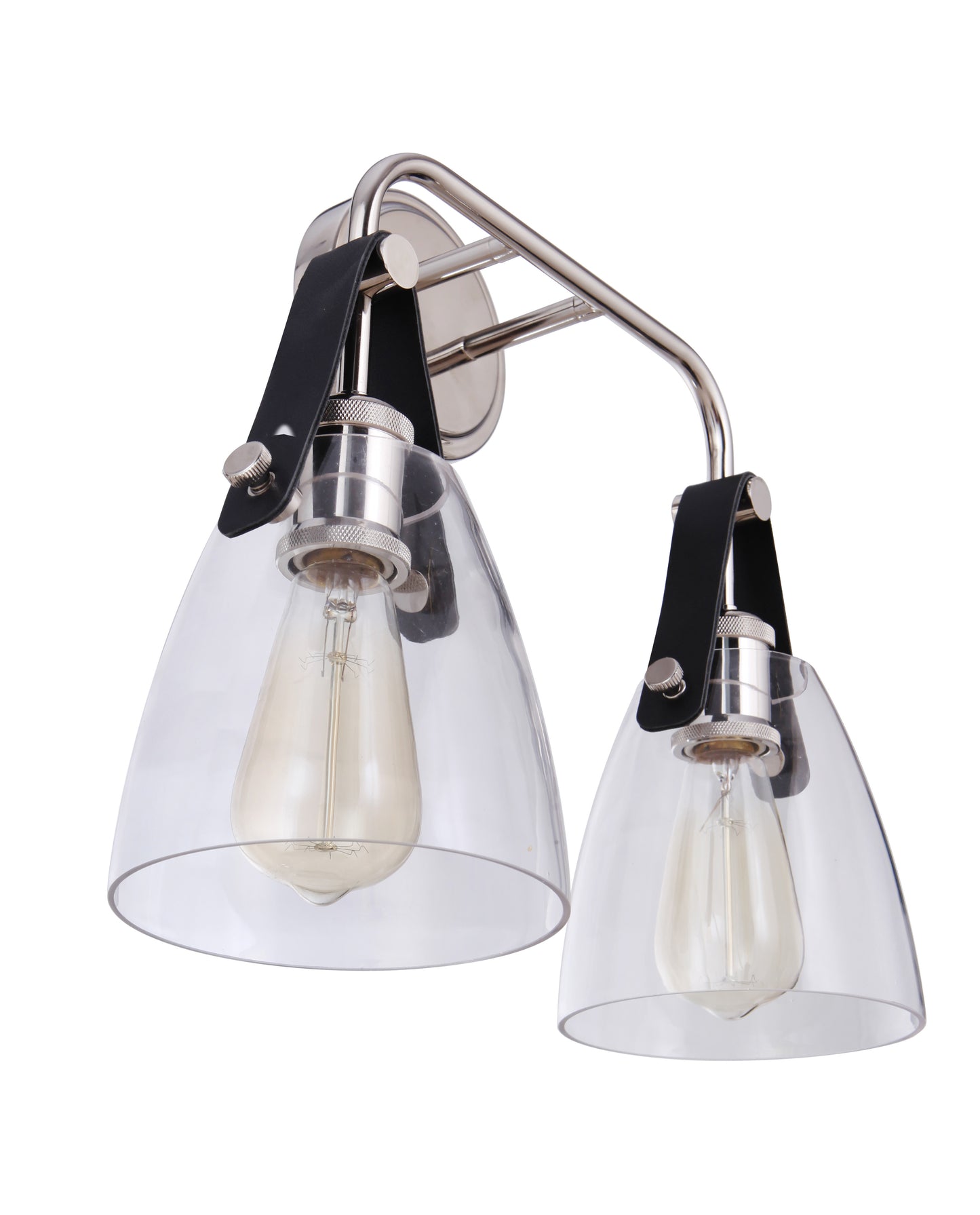 51362-PLN - Hagen 2 Light 14.17" High Wall Sconce - Polished Nickel